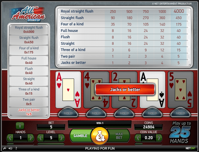 американский покер автомат